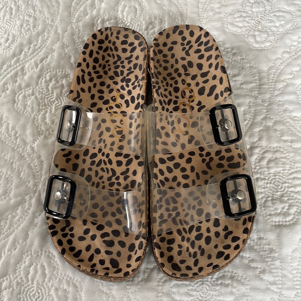 Boutique Brand Leopard Sandals - 6.5